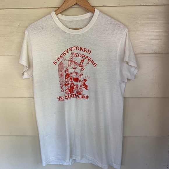 Extremely rare Grateful Dead tee NRPS thin worn & one of a kind Buffalo NY 1973 - Picture 2 of 16